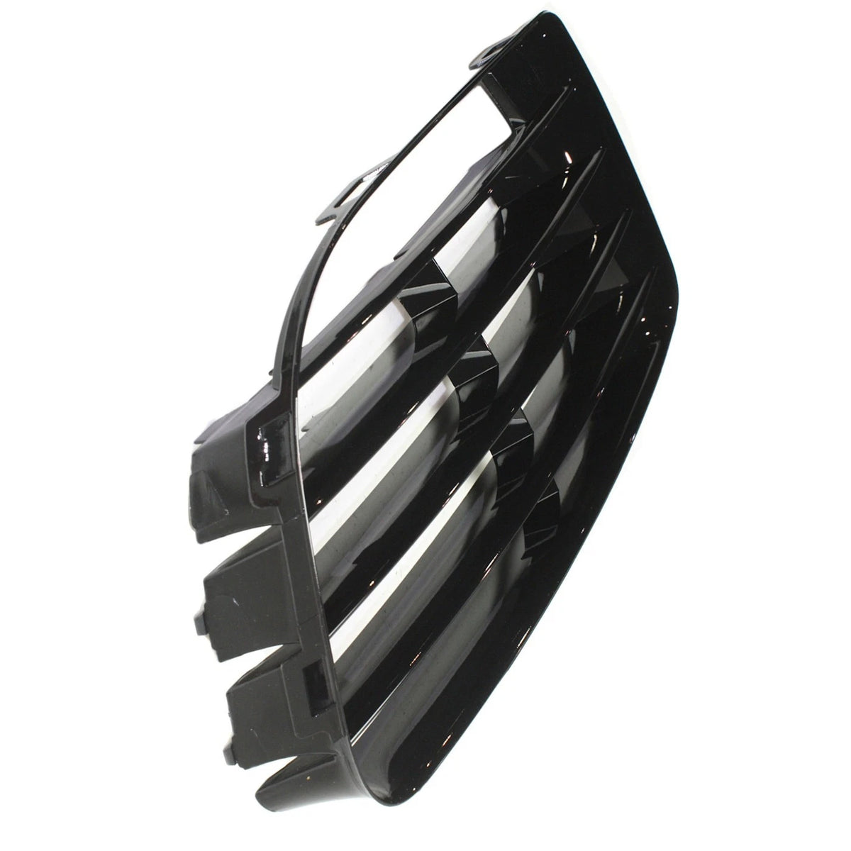 Bumper Grille for Volkswagen Golf (2012–2013) Passenger Side Black Plastic