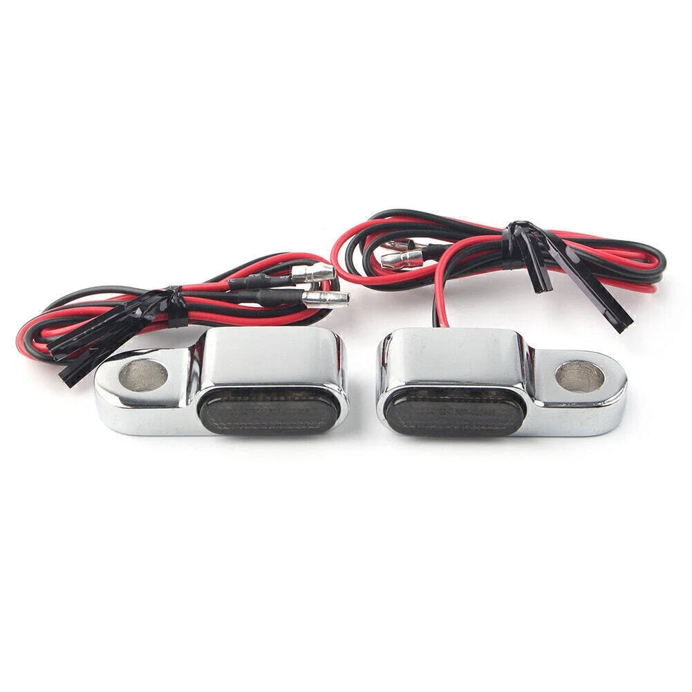 2X Chrome LED Turn Signals for Mini Motorcycle