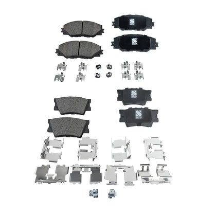 AWD Ceramic Brake Pad Set for Pontiac Vibe GT 2009-2010