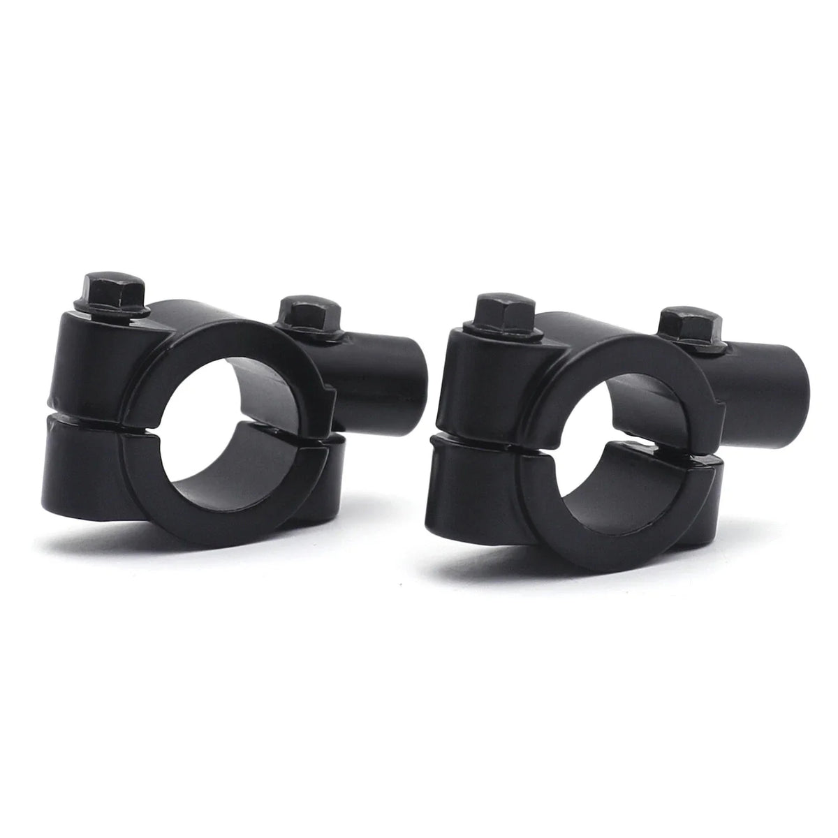Motorcycle Handlebar Mirror Thread Mount Adaptor - 7/8" 22mm Clamp