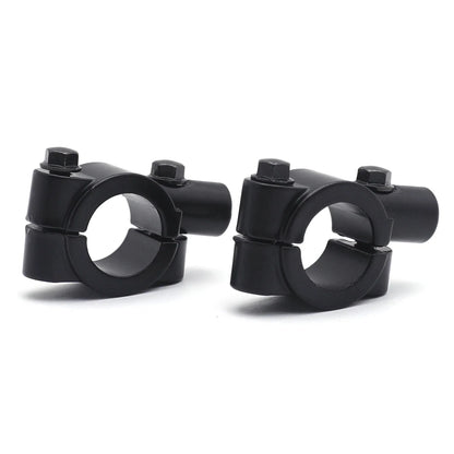 Motorcycle Handlebar Mirror Thread Mount Adaptor - 7/8" 22mm Clamp