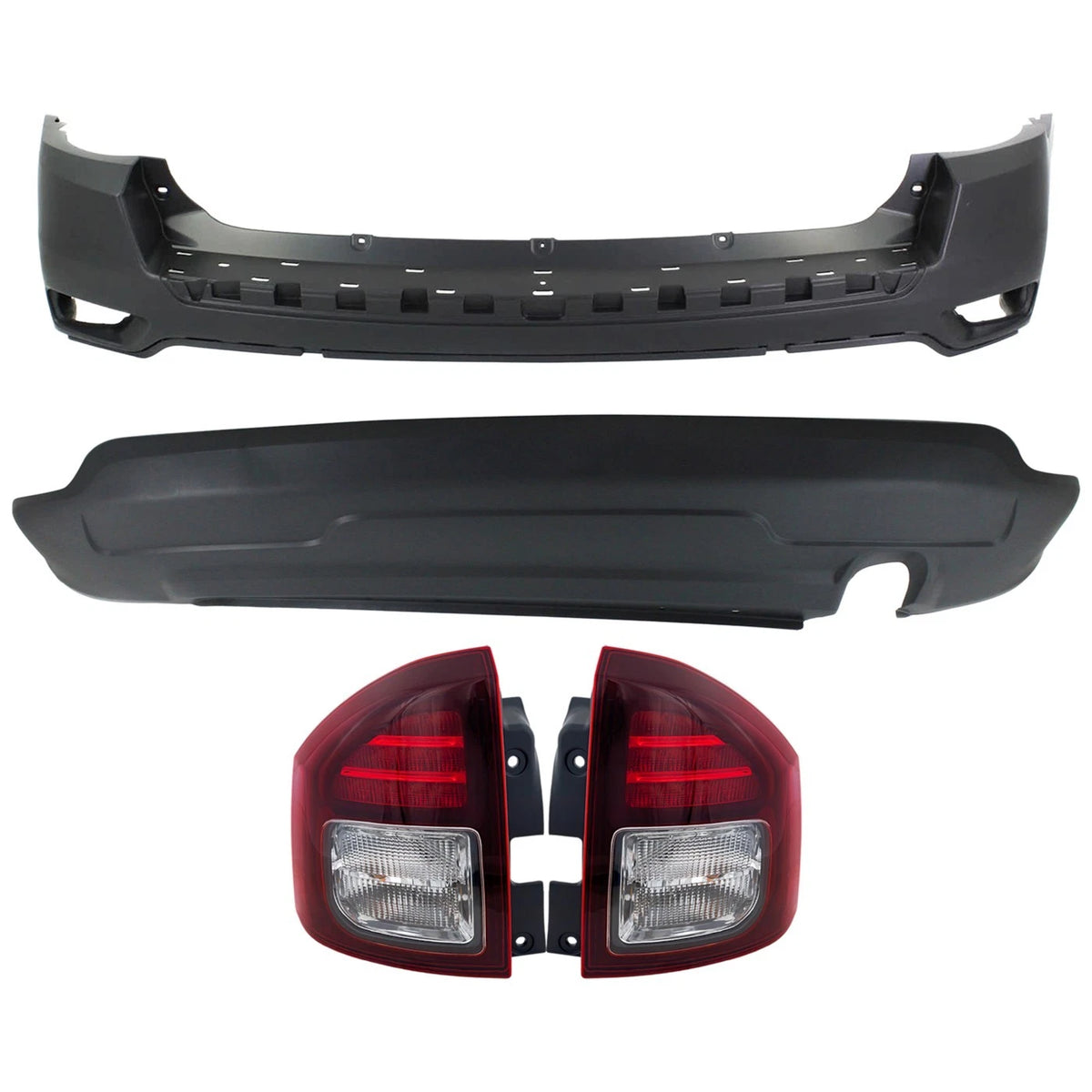 Tail Light Set for Jeep Compass (2014–2017) - Driver & Passenger Side