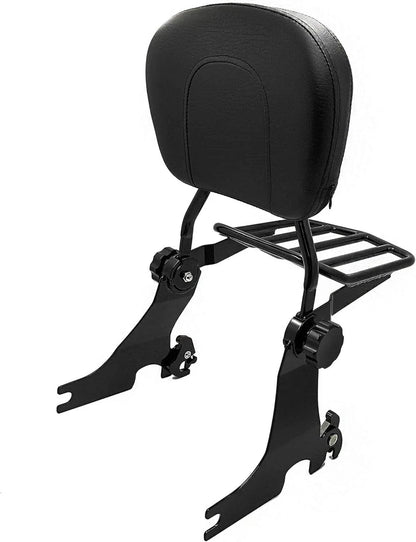 Backrest Sissy Bar Luggage Rack for Harley Softail (2007–2017) FLSTF FLSTFB