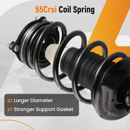Pair of Complete Struts with Springs for 2012-2015 Chevrolet Captiva Sport