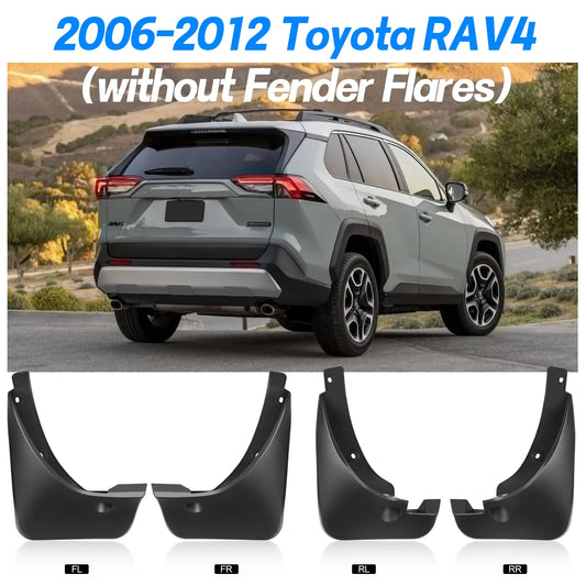 Set of 4 Mud Flaps for Toyota RAV4 (2006–2012) Splash Guard