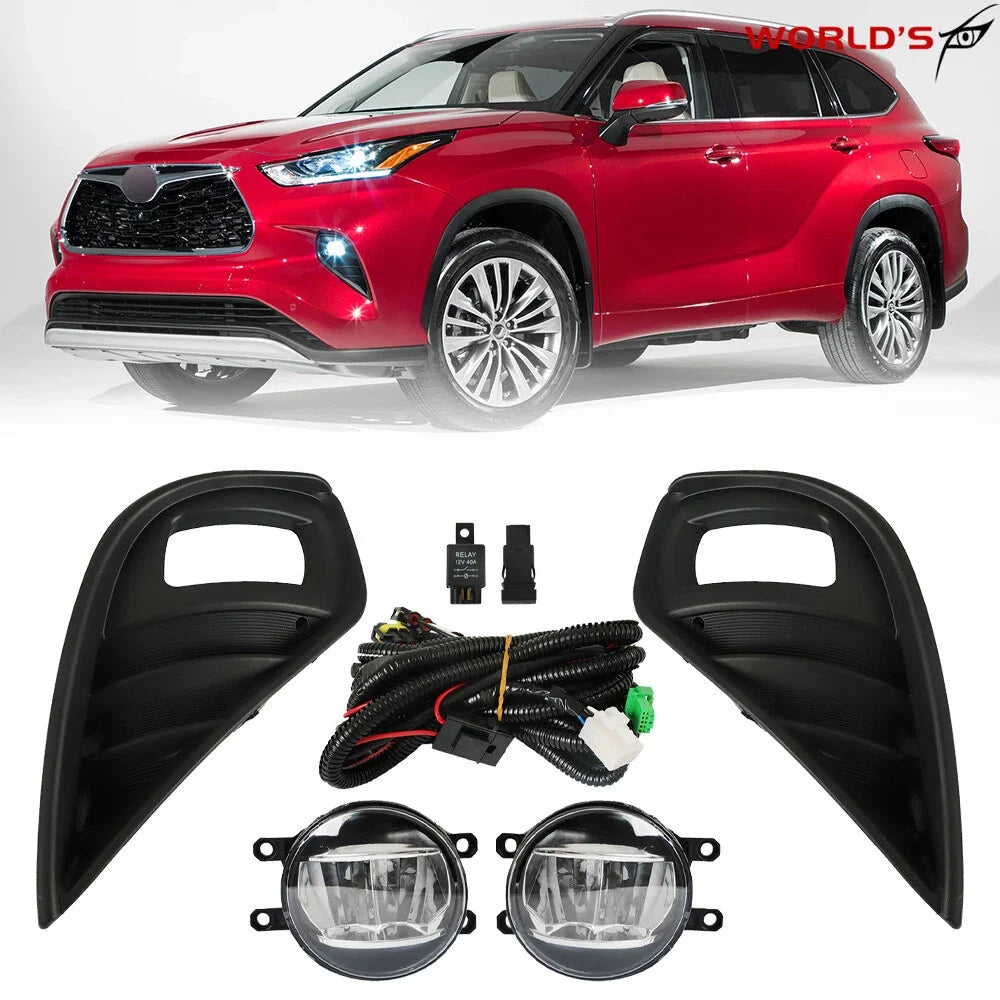 LED Fog Lights Assembly for Toyota Highlander (2020–2022)