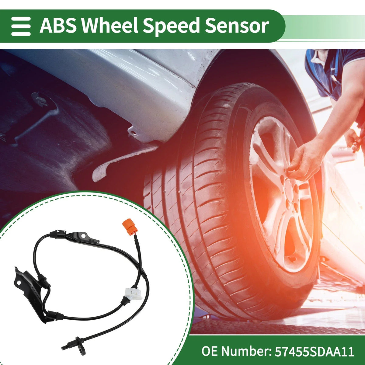 ABS Wheel Speed Sensor for Honda Accord (2006–2007) ABS No. 57455SDAA11