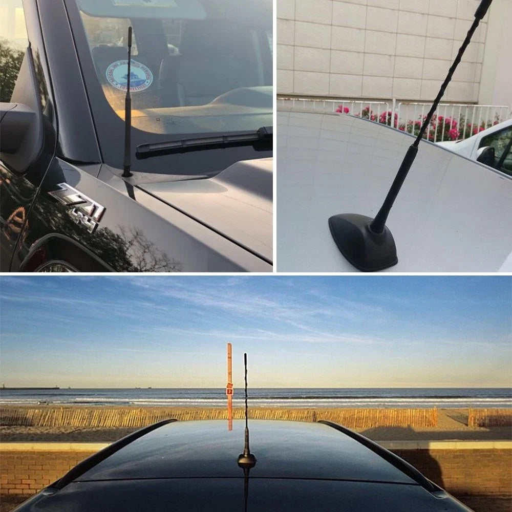 9" Antenna Reception FM/AM Radio Aerial Amplifier Booster for EXV