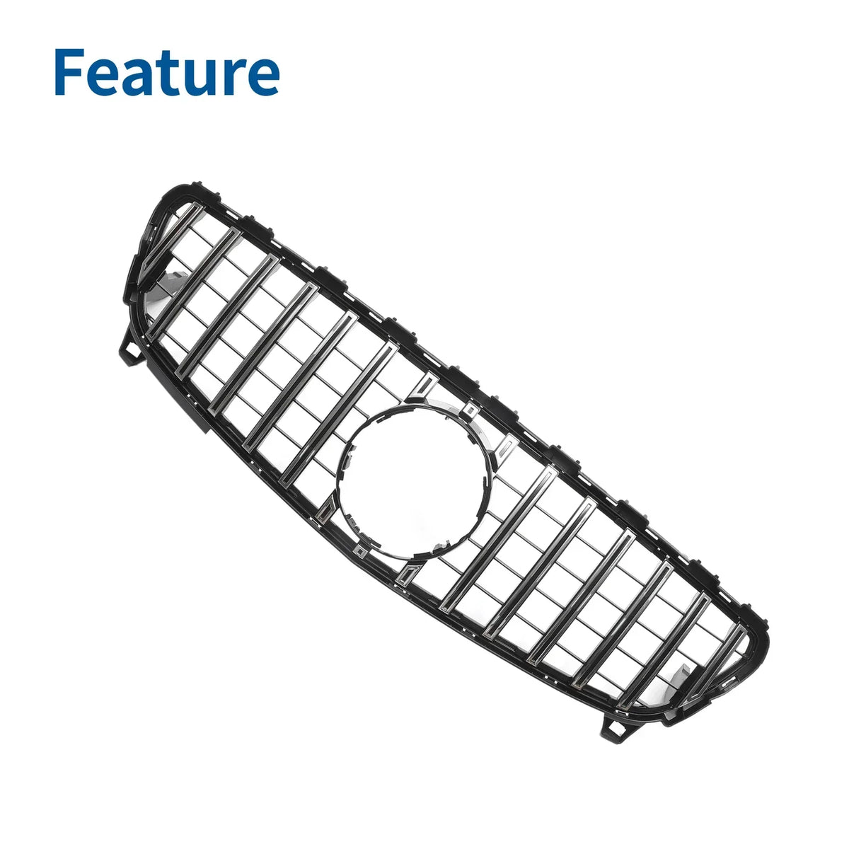 Front Upper Grille in Chrome Silver for Mercedes-Benz A-Class 2013-2020