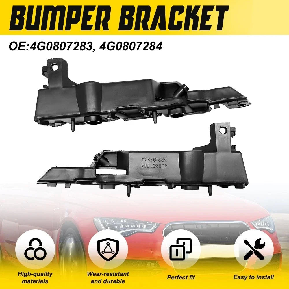 2Pcs Front Bumper Bracket for Audi A6 S6 A6 Quattro (2012–2018)