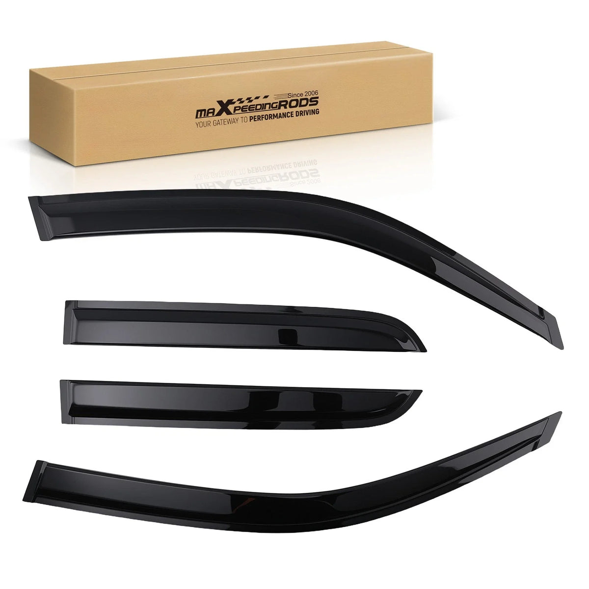 Rain Guard Vent Window Visor for Toyota 4Runner (2003–2009) Acrylic