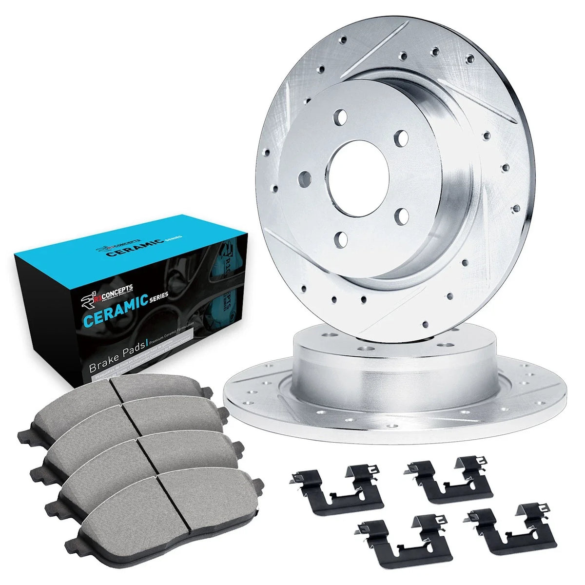 Brake Disc and Pad Kits - Set of 2 for Dodge Charger 300
