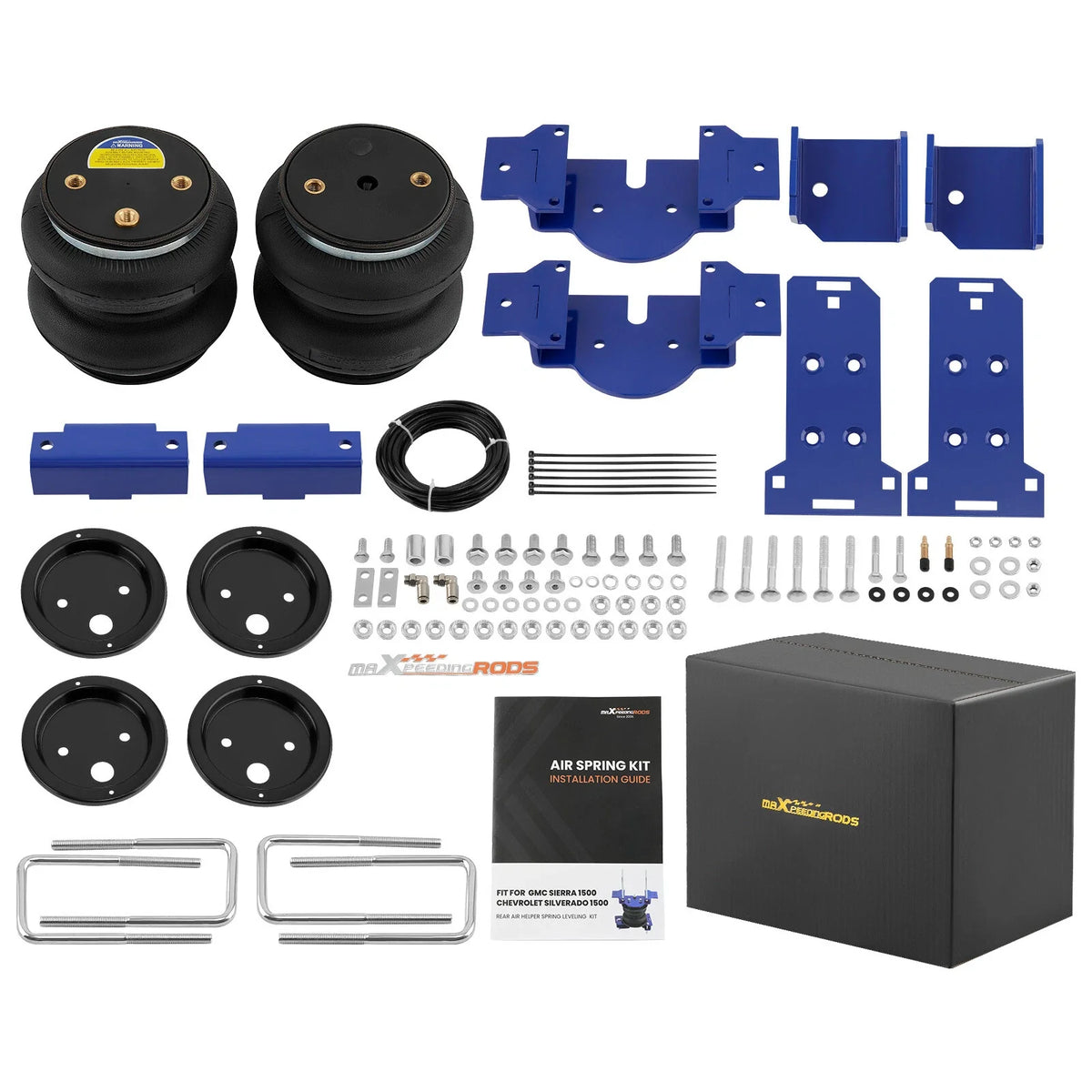 Rear Air Helper Spring Suspension Kit for Silverado 1500 (2007–2023)