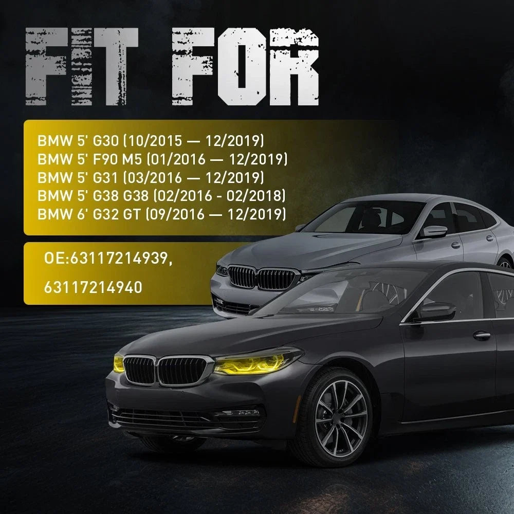 Yellow DRL LED Boards for BMW F90 M5 G30 530i 540i M550iX (2018–2023)
