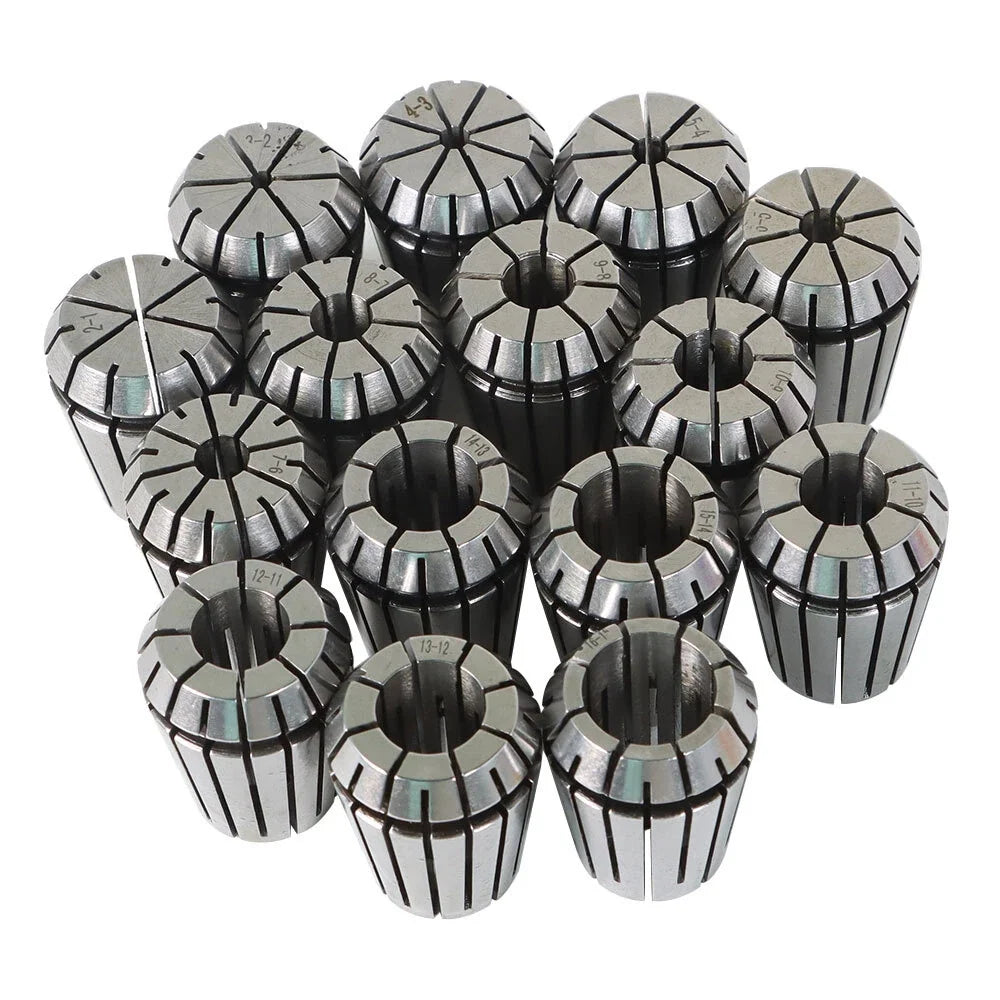15Pcs ER25 Spring Collet Set for CNC Engraving Machine Milling Lathe