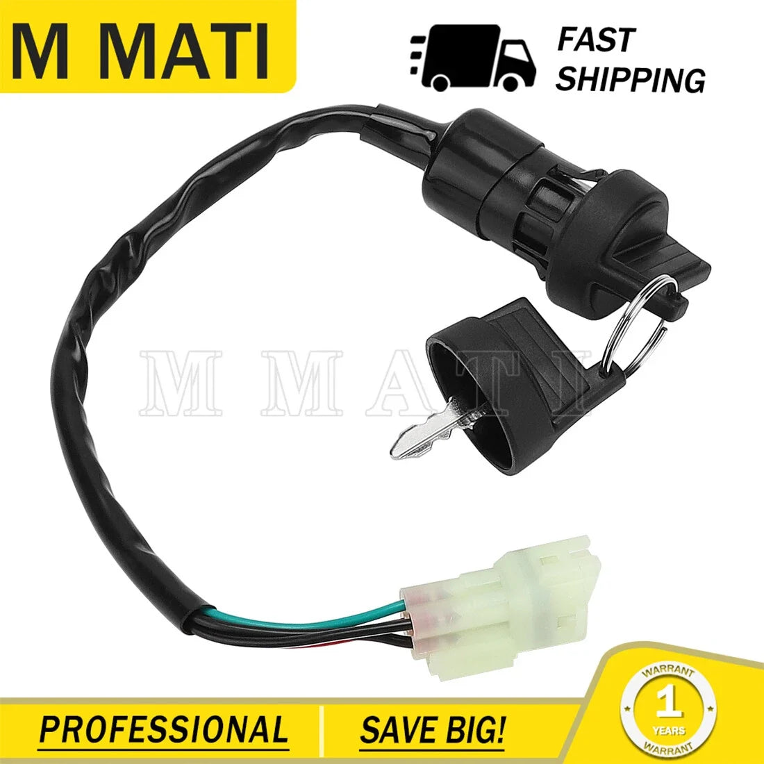 Ignition Key Switch S35010RCB000 for DS250 (2006-2023) Can-Am