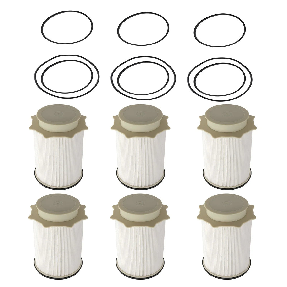 6X Diesel Fuel Filter for Dodge Ram 2500 3500 6.7L (2011–2017)