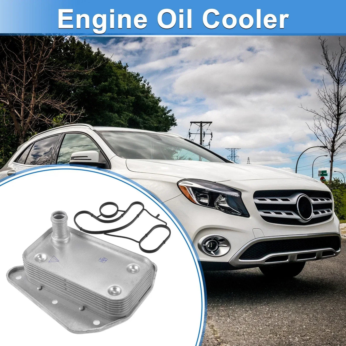 Oil Cooler for Dodge Sprinter 3500 (2007-2018) with Seals Included