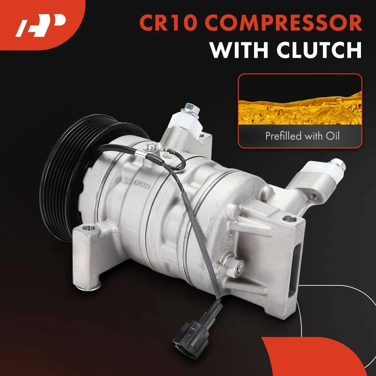 A/C Compressor with Clutch for 2009-2011 Nissan Versa
