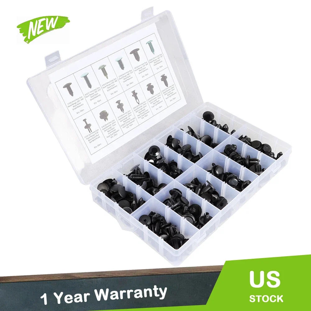 192Pcs Push Retainer Kit for Automotive Fasteners