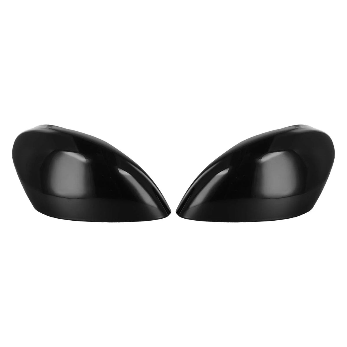 Glossy Black Mirror Cap Set for Ford Fiesta MK7 (2013–2019)
