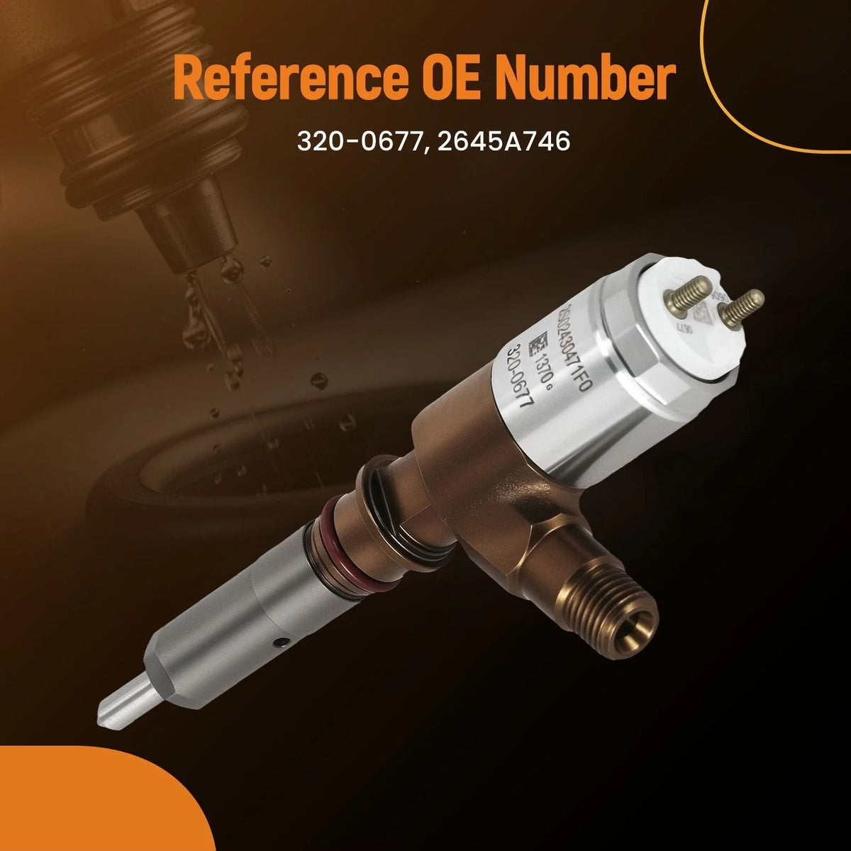 Fuel Injector for CAT C6.6 E320D E323D 420E (420E, 320-0677)