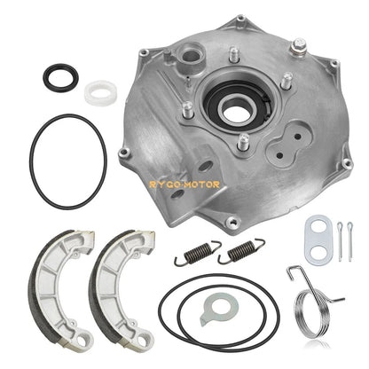 Rear Brake Shoes & Backing Plate Seals Kit for Honda Rancher 420 07-21