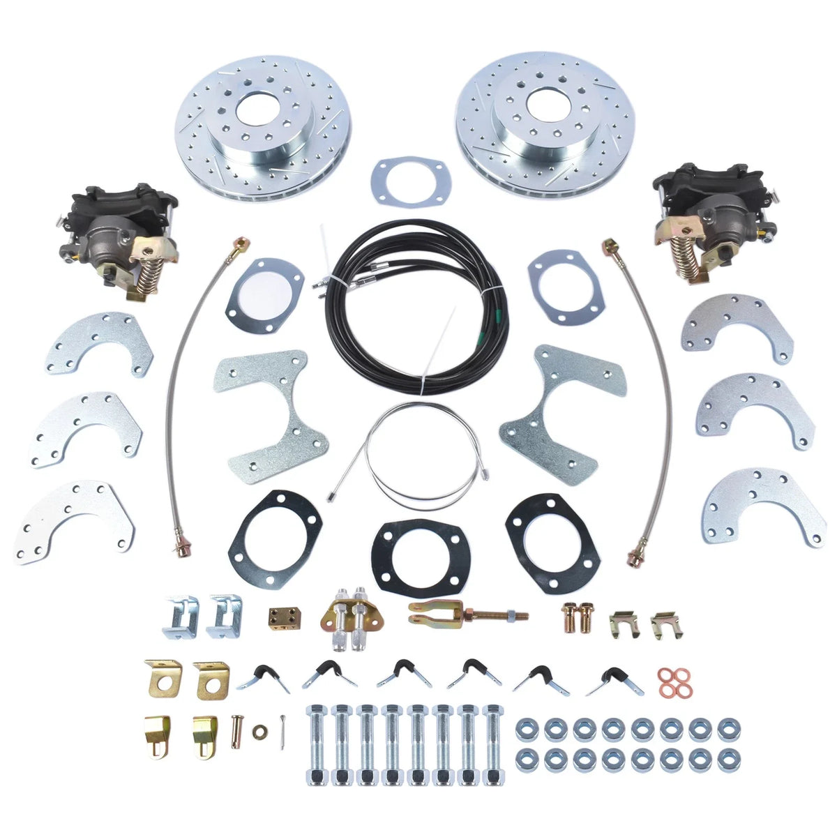 Complete Rear-End Disc Brake Kit for Ford 8 Inch & 9 Inch (1960–1986)