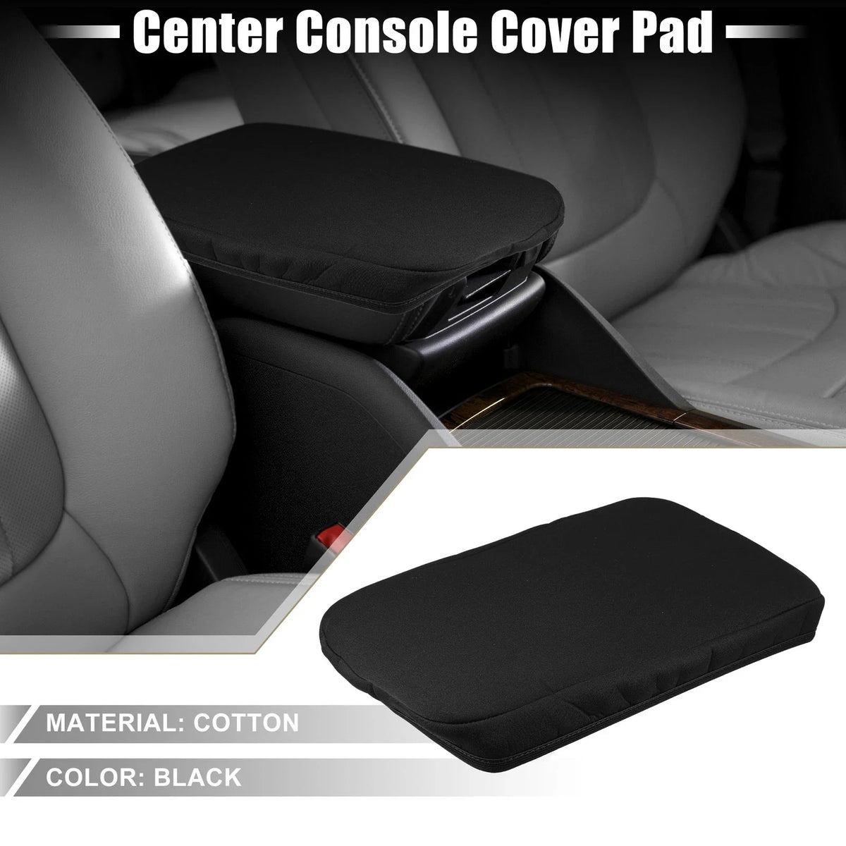 Center Console Cover Armrest Protector for Mazda CX-30 (2020–2023) Black