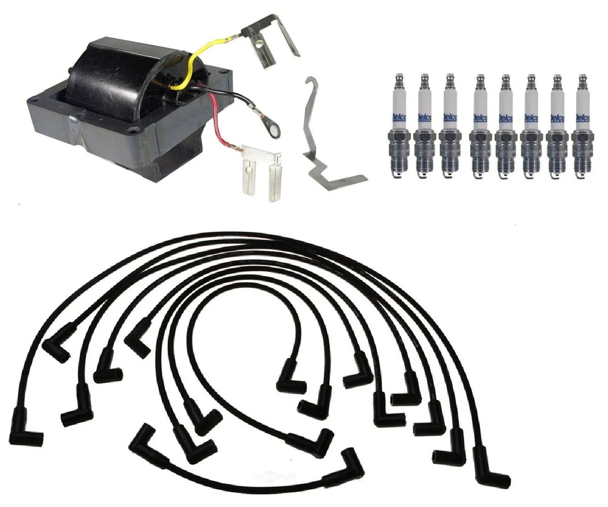 Ignition Wires & Spark Plugs Kit for Chevy C20 Suburban (1985)