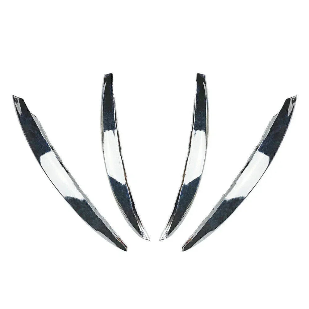 Bumper Splitter Fins Canard Trim for Benz C-Class Front 2022-2023 Silver