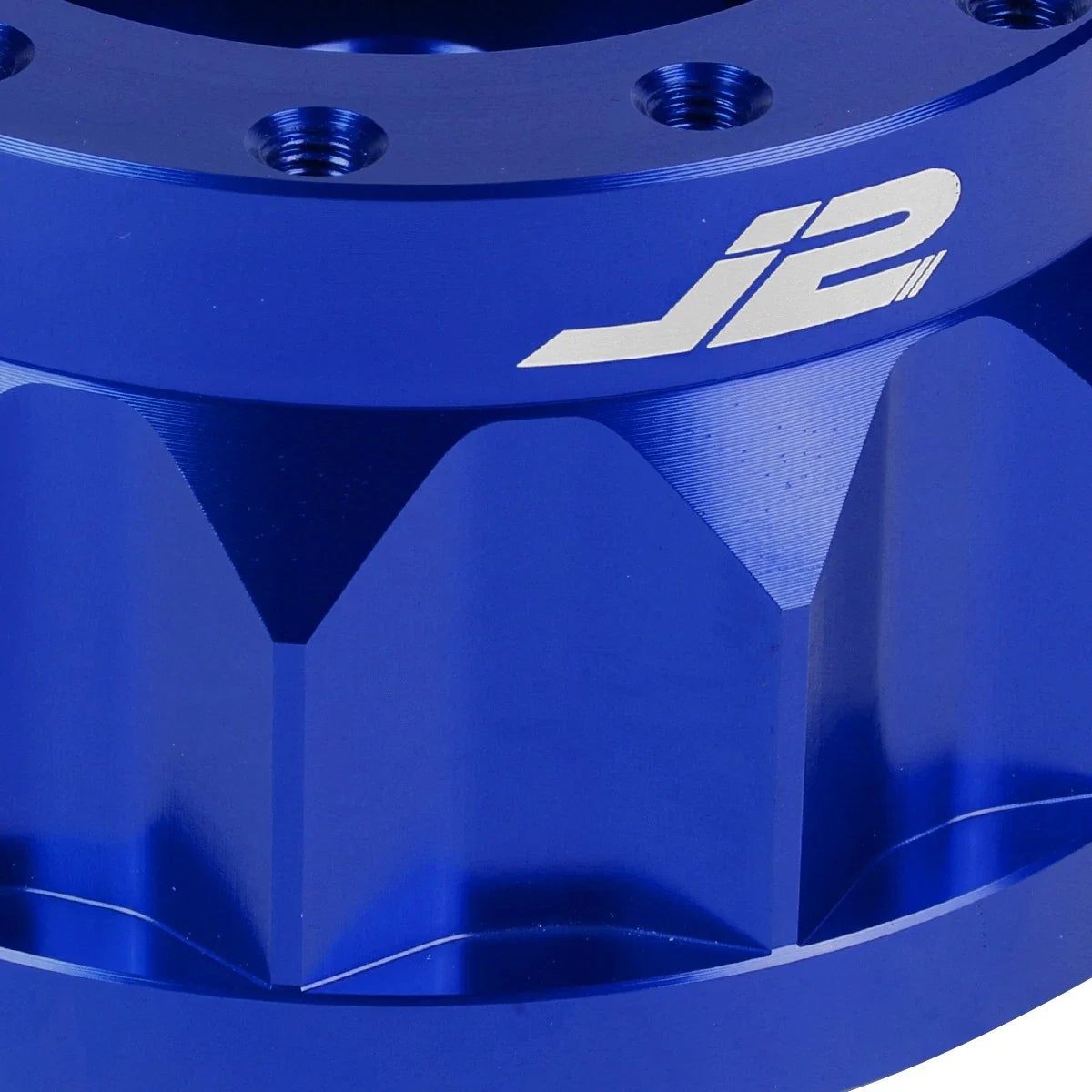 J2 6-Bolt Anodized Aluminum Steering Wheel Hub Adapter for Nissan SUV