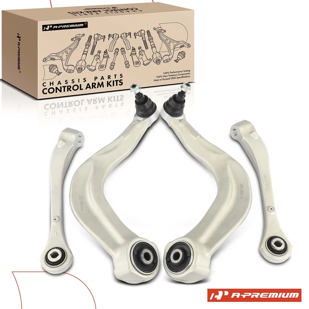 Set of 4 Front Lower Control Arm Ball Joints for Ford Explorer (2020–2022)