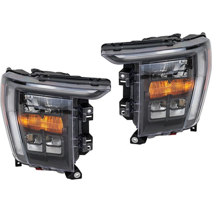 Headlights Set of 2 for Ford F150 Left Right