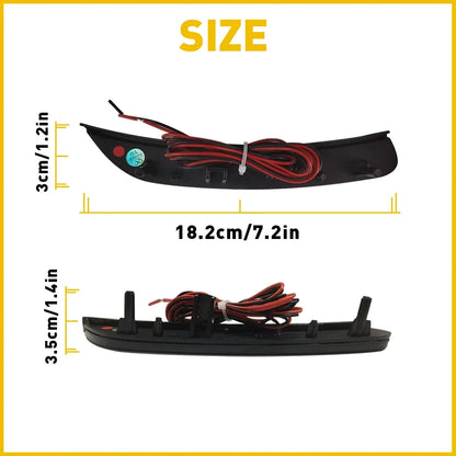 Smoked Lens LED Side Marker Light Set for Chrysler 200 (2015-2017)