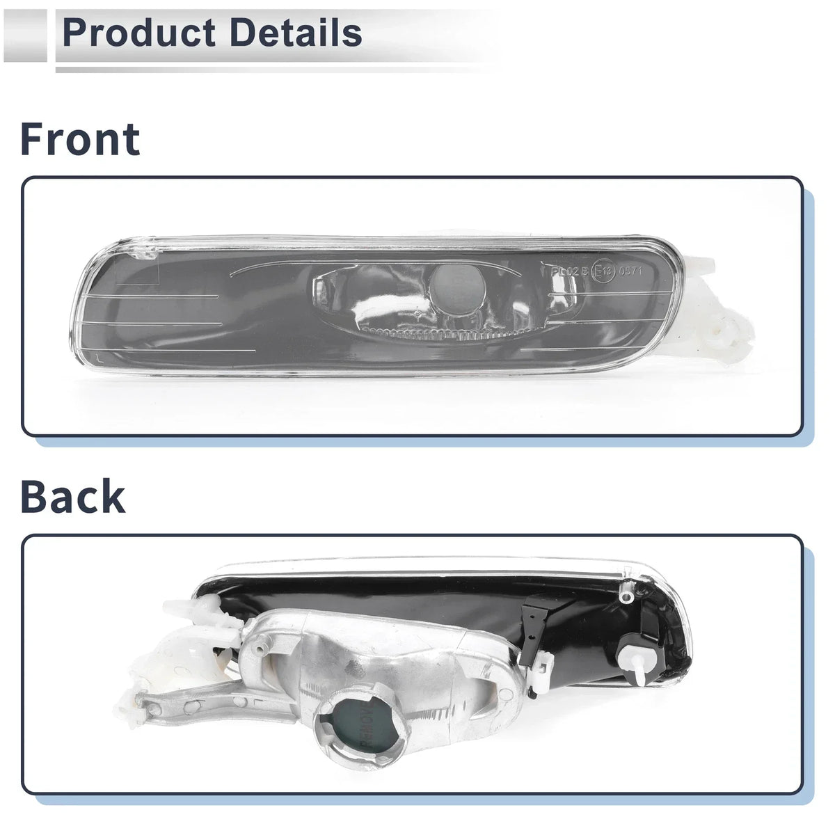 Left Side Marker Light Cover for BMW 3 Series Front Bumper