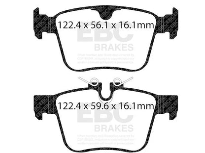 KH657YB Rear Brake Pads for Jaguar E-Pace (2018–2023)