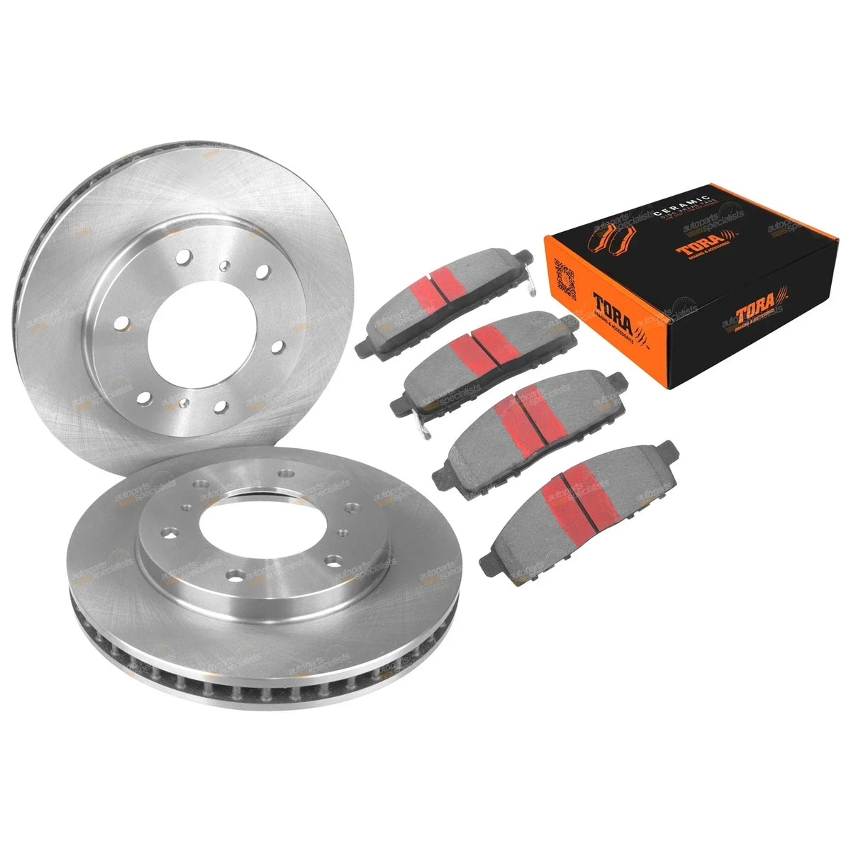 Front Brake Pads and Disc Rotors Set for Challenger (2009-2015)