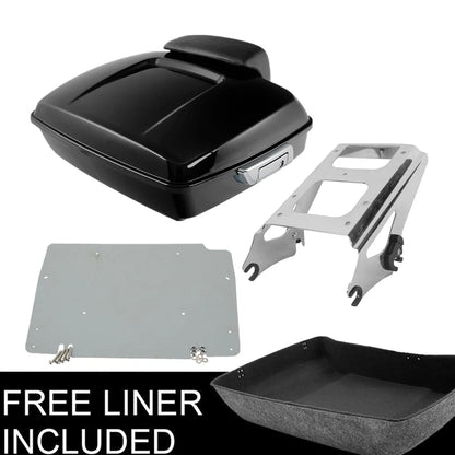 Rack Plate Trunk Pad Mount for Harley Touring Road Glide (2009-2013)