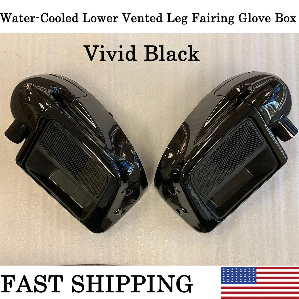 Glove Box for Water-Cooled Lower Vented Leg Fairing - Harley Touring 2014-2025