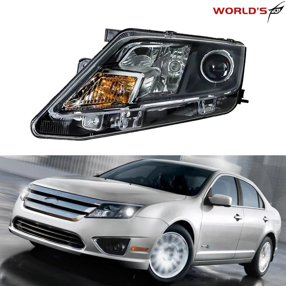 Projector Headlight for Ford Fusion (2010–2012) Black Housing Left