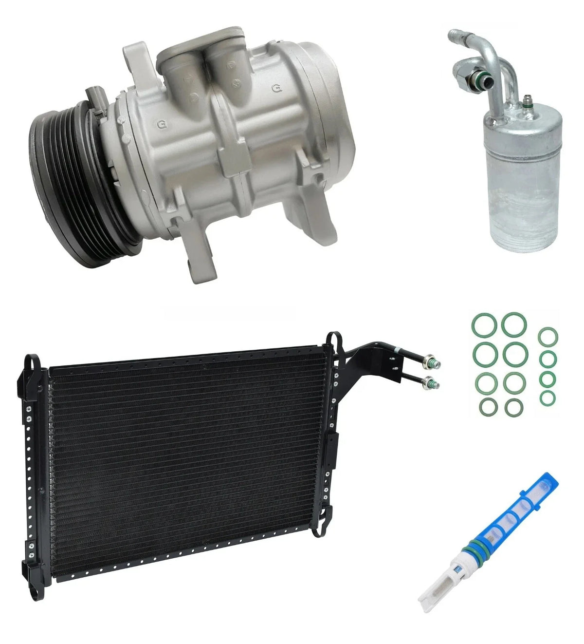 AC Compressor Kit With Condenser for Ford Mustang 5.0 (1991–1993)
