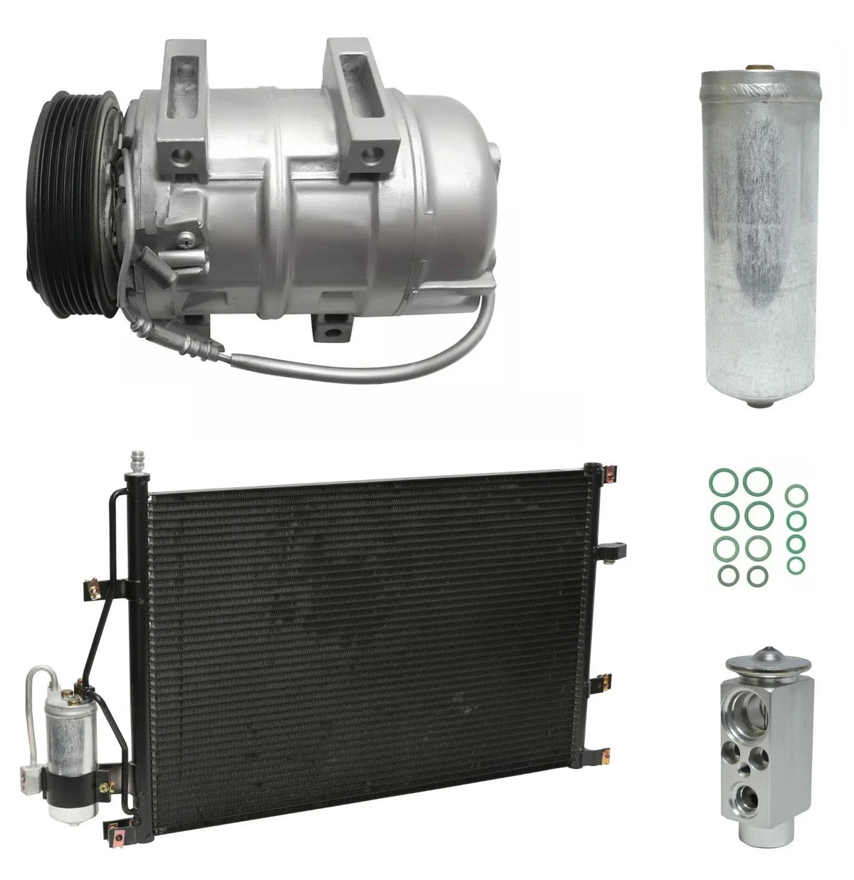 AC Compressor Kit With Condenser for Volvo S80 2.9L (2003–2006)