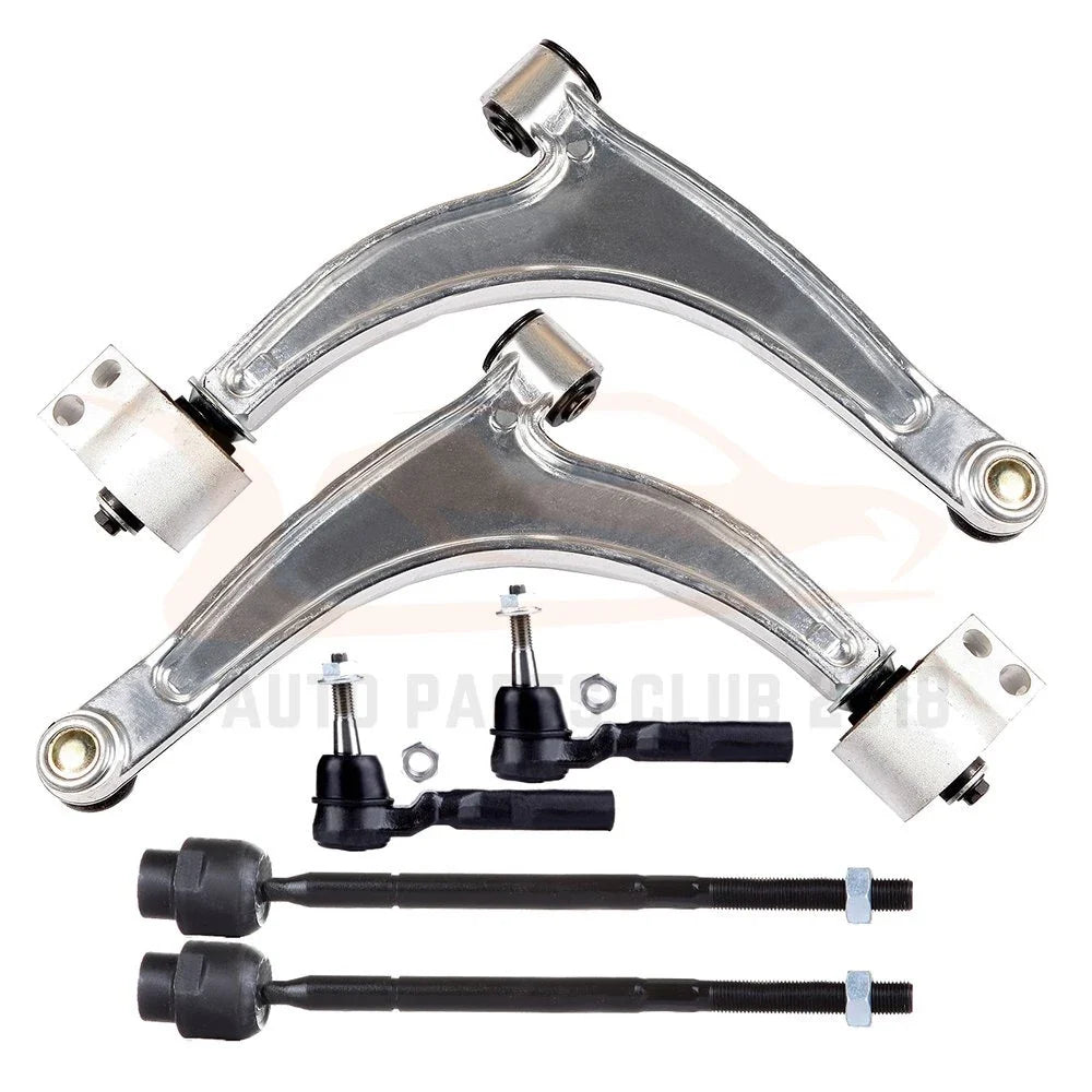 Set of 6 Front Lower Control Arm Tie Rod Ends for Pontiac (2005–2009)