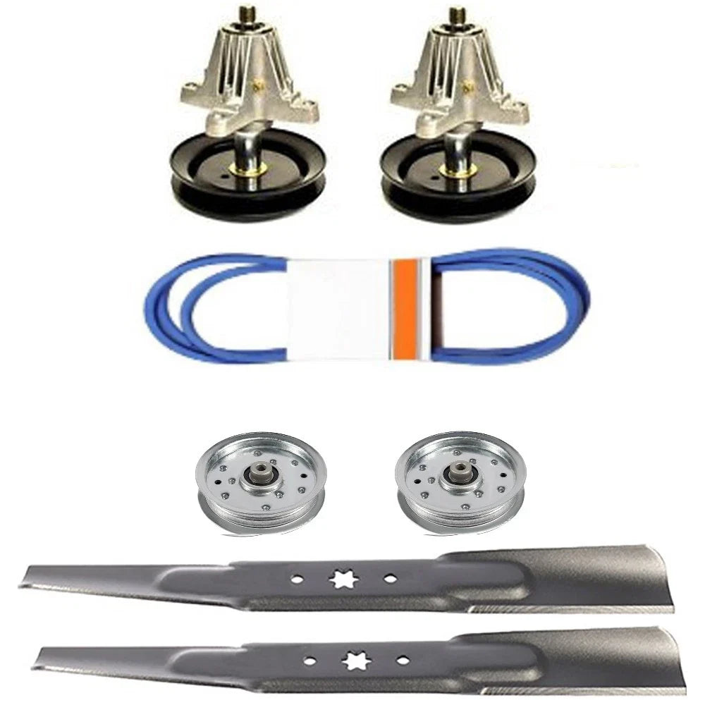 LTX 1040 Deck Rebuild Kit Spindles Blades Pulleys Belt (Compatible with LTX 1040)