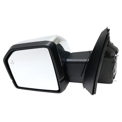 Heated Power Fold Chrome Mirror for 2015-2017 Ford F-150 Driver Side