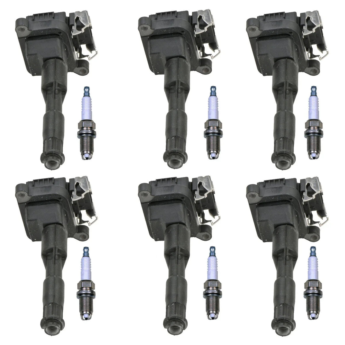 Set of 6 Ignition Coils & Spark Plugs for Acura NSX (1991–2005) & BMW E36 E39 E53 (1992–2006)