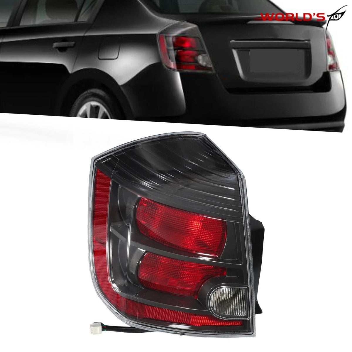 Left Driver Side Tail Light Lamp for Nissan Sentra (2010–2012) Smoked