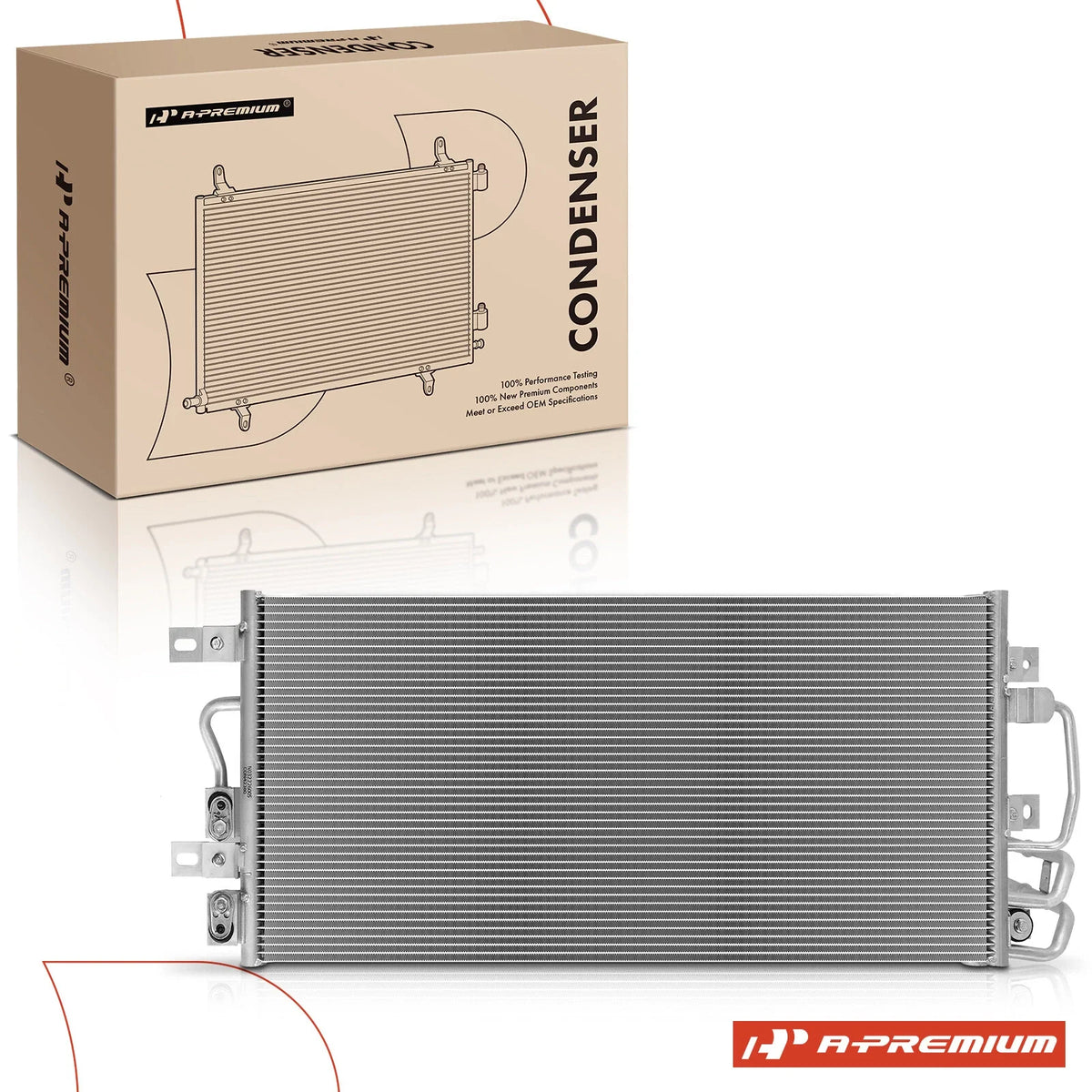 A/C Condenser with Oil Cooler & Bracket for Ford Explorer (2012–2019)