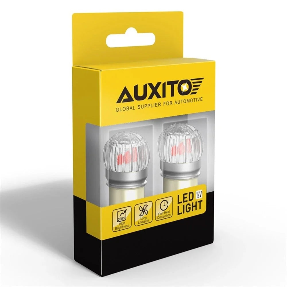 AUXITO 2X BAY15D 1157 2057 2357 LED Tail Brake Stop Light Bulb Kit